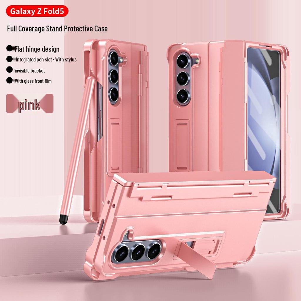 Совместимый защитный чехол для Samsung Z Fold 8 с пленкой, держателем для стилуса и полным покрытием шарнира