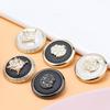 Coat Metal Buttons Round Black Versatile Clothes Windbreaker Jacket Decoration High-End Button Accessories Sweater Buttons