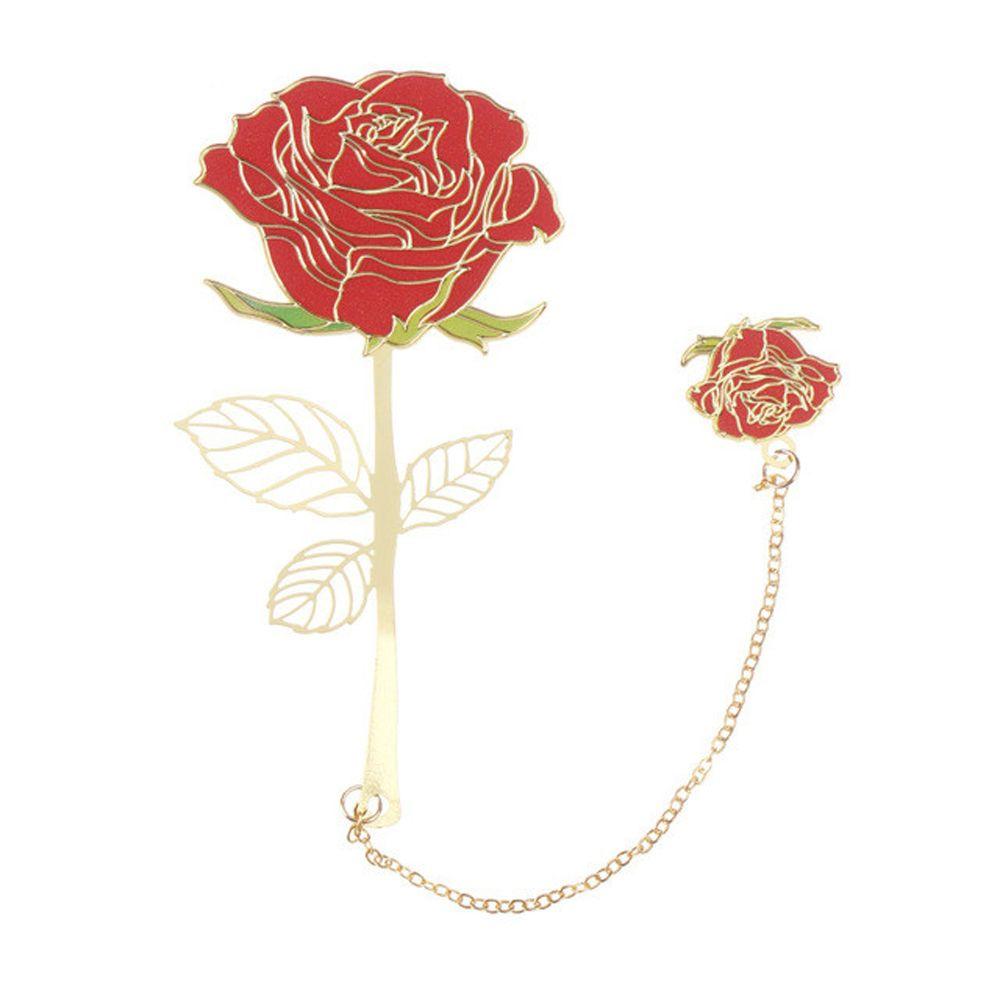 Leaf Vein Apricot Leaf Rose Flower Leaf Bookmark Hollow Bookmark Metal Bookmark Vintage Bookmark