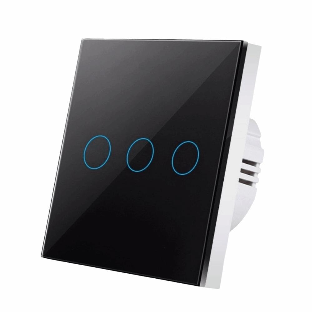 1/2/3 Gang Wall Light Switch Glass Panel Smart Switch Touch Sensor Switch Lighting Control
