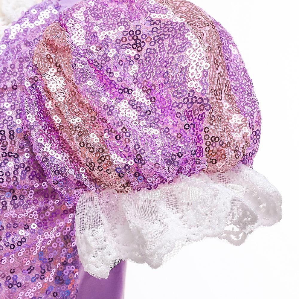 Платье Рапунцель, костюм принцессы для маленьких девочек, праздничное платье для косплея, подарок на день рождения, детский костюм на Хэллоуин, От 2 до 10 лет