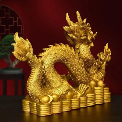 Латунная Медная Орнамент Дракон Ханьлун Пятипалый Сто Богатств Декор Дома Гостиной