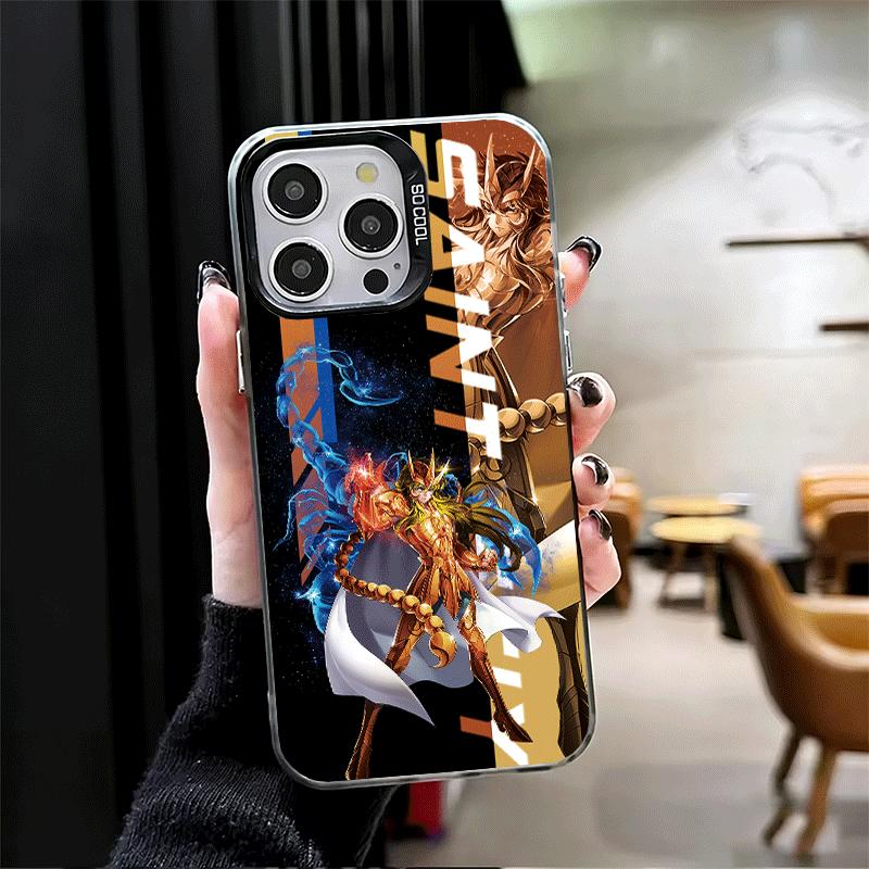 Мягкий чехол для телефона с изображением аниме S-Saint S-Seiya для iPhone 15 16 17 Pro Max 17Air 16E 14 Plus 13 12 Mini Ударопрочный чехол Задняя крышка