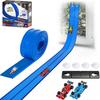 Flexible Race Track for Kids Rolls Up Portable Compatible with Hot Wheels Diecast Cars Christmas Birthday Gifts For Boys