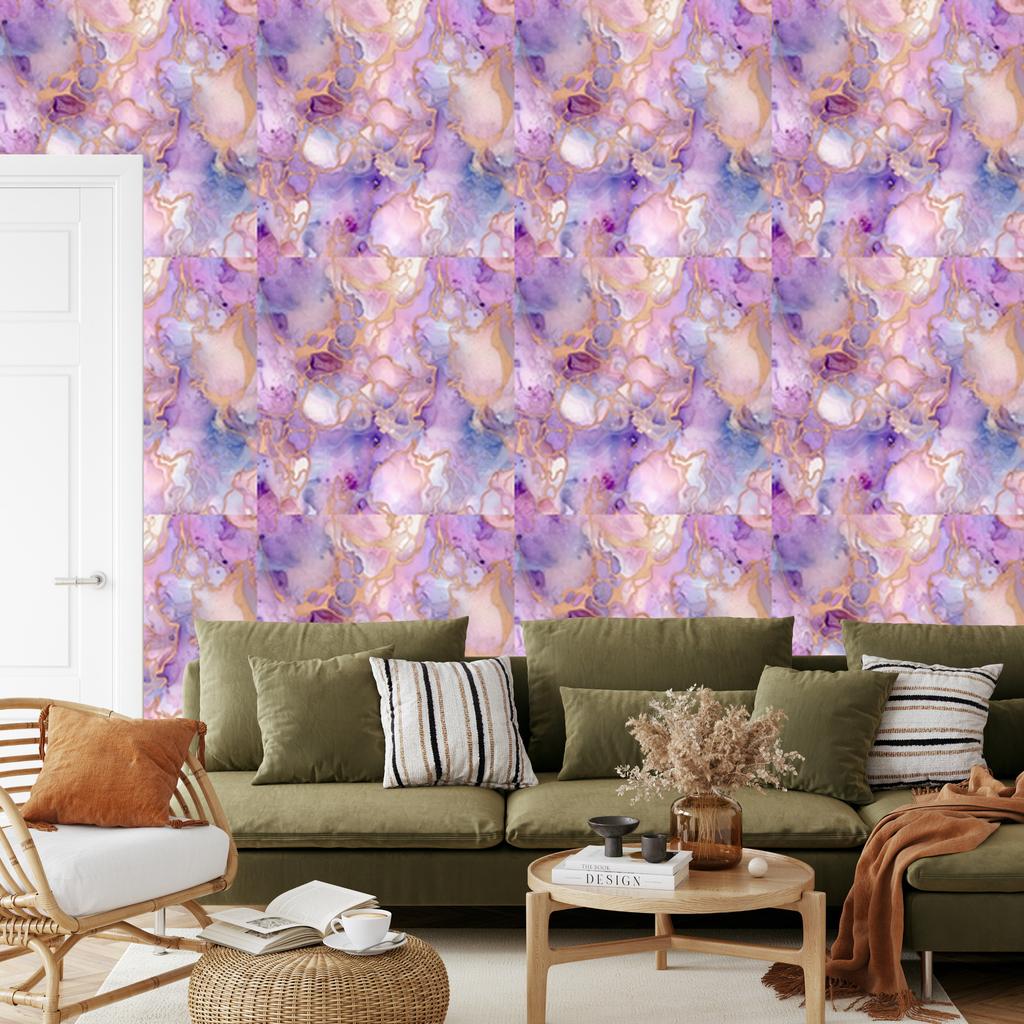 Ink Violet and Purple Wallpaper for Living Room and Bedroom 50x1000