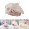 Winter Toddlers Beret Princess Girls Warm Hat Lovely Knitted Cap Windproof Beanie Baby Stylish Bonnet for Infant 6M-4T
