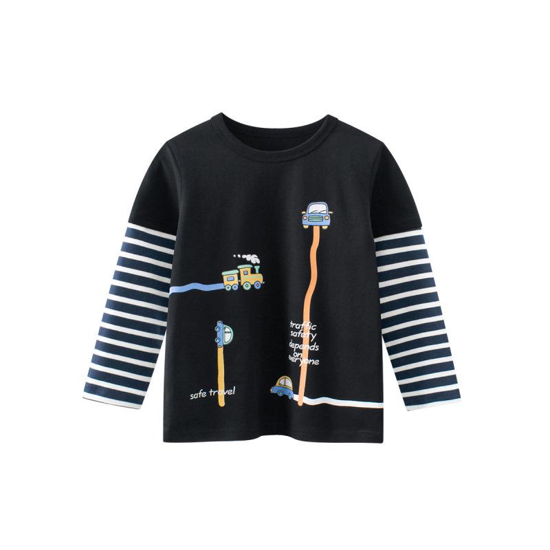 27kids Spring Collection: New Arrival Long Sleeve T-Shirts for Boys - Baby and Children's Clothing