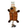 Jouet en peluche - Marque - Modèle - Corde - Sonore - 37 cm - Marron