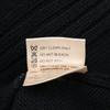 HERMES Driver's knit wool cotton tops L blackUsed
