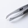 KAI HK0425 Angled Tweezers with Non-Slip Grip, Silver