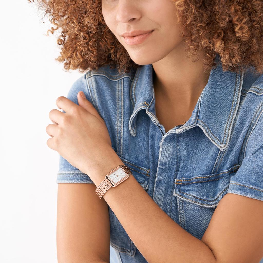 Женские наручные часы Fossil RAQUEL ES5271 Розовое золото