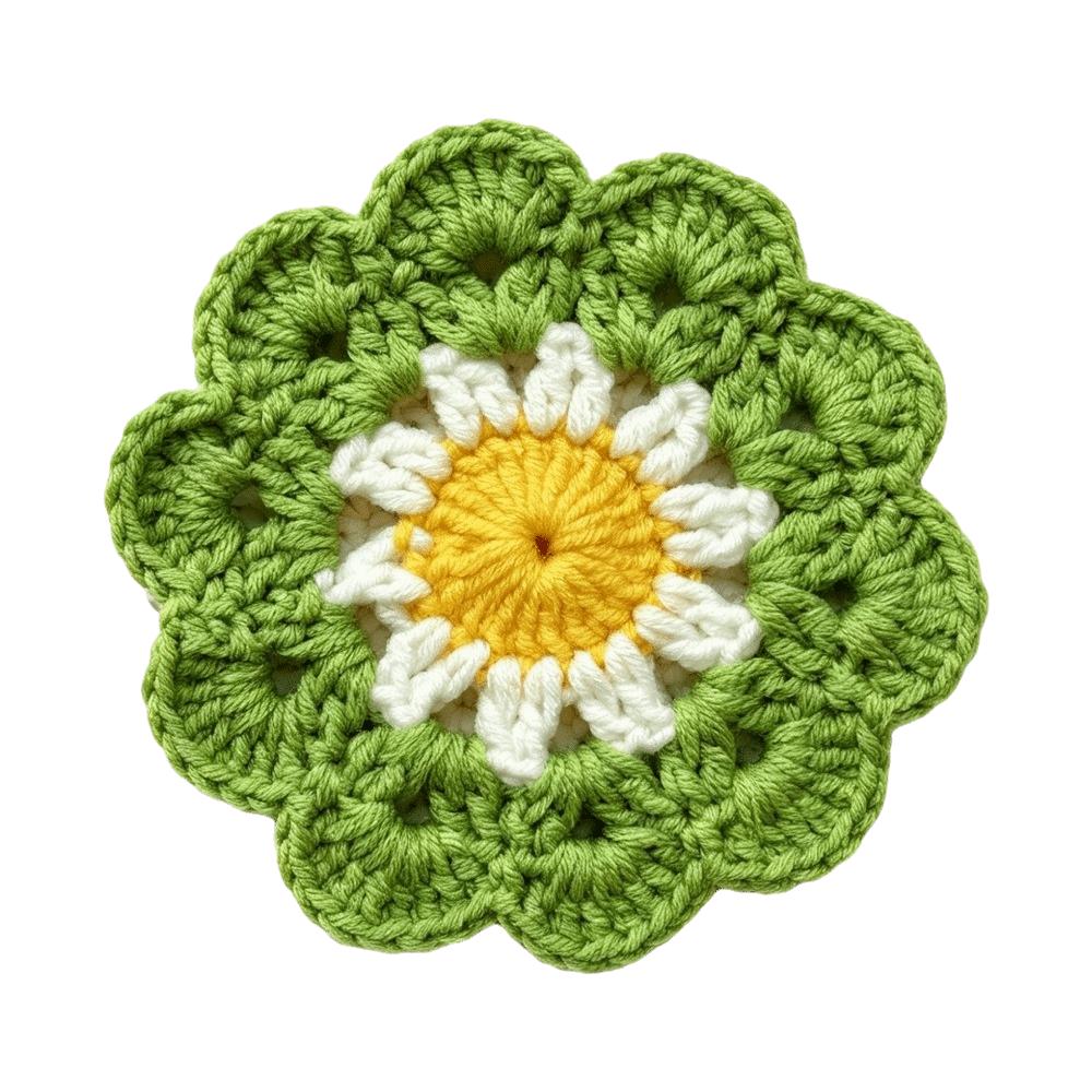 Handmade Crochet Flower Coasters Heat Resistant Mug Mat Creative Trivet Mats Coffee Cup Use