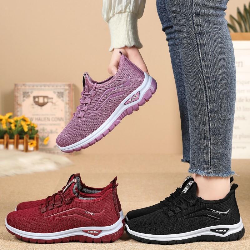 Womens Winter Warm Ankle Boots Non-slip Casual Low-top Sneakers Daily Outdoor