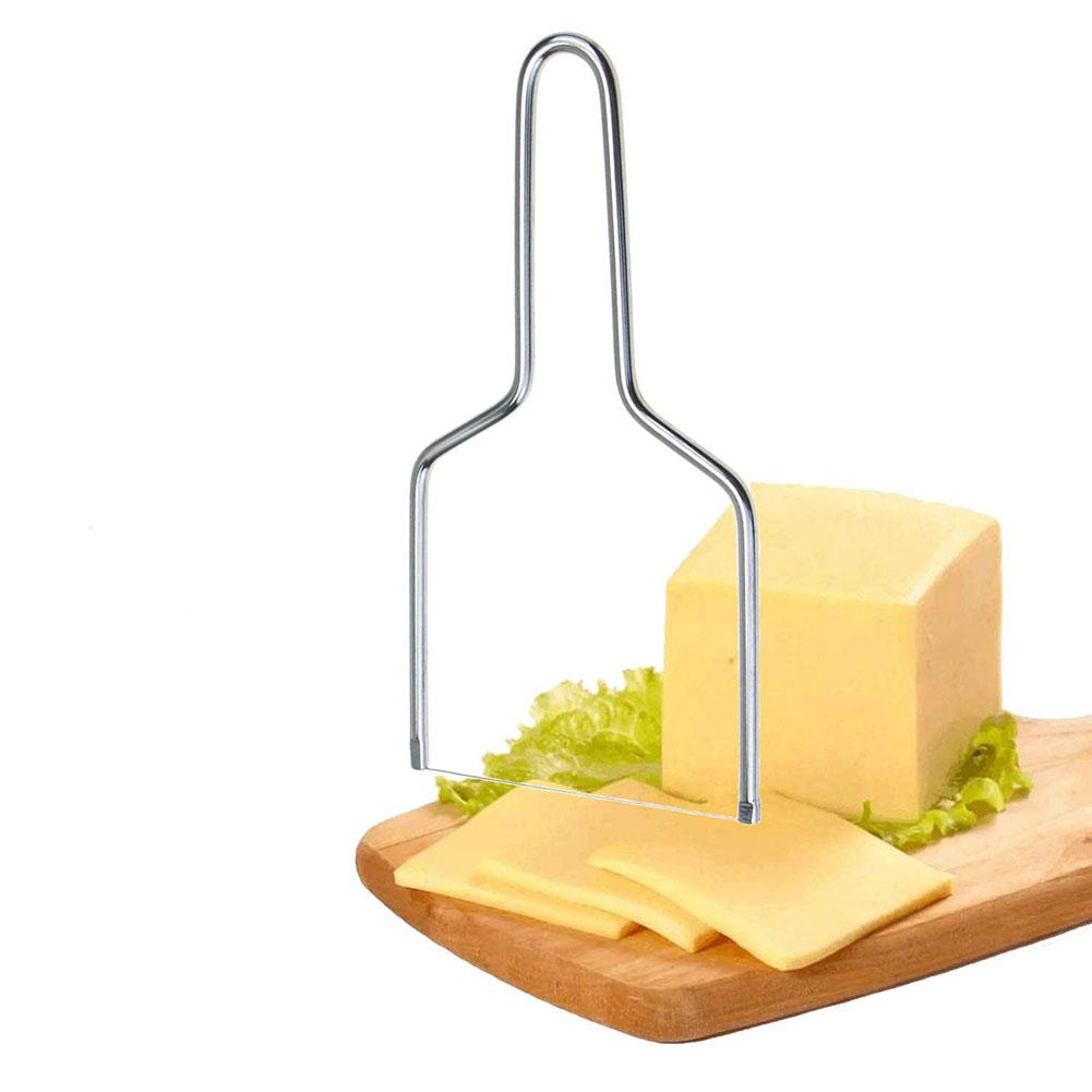 Cheese Slicing Tool Stainless Steel Cheese Cutter with Wire Handheld Butter Cutter Tools