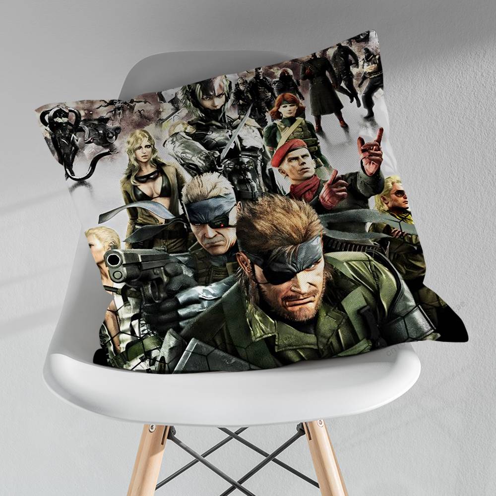 Game MMetal GGear pillow over living room sofa cushion cover home decoration bedroom room bed pillow cover