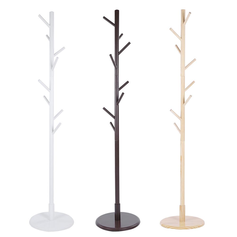 Собранная деревянная вешалка для пальто шляпа дерево вертикальная вешалка для куртки ткань 8 крючков