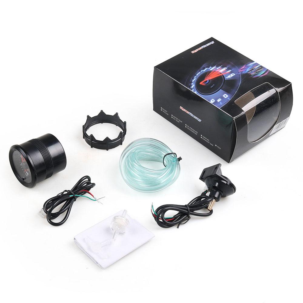 Dynoracing 2'' 52mm Dual Display 0-30 IN.HG Vacuum Gauge 7 Colors Led Vacuum Meter with Stepper Motor Car Meter