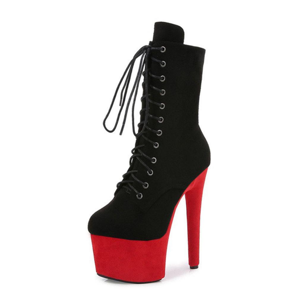 Сексуальные супервысокие сапоги 17 см с открытым носком, для танцев на пилоне, на высоком каблуке, для ночного клуба, модель подиумной обуви на платформе