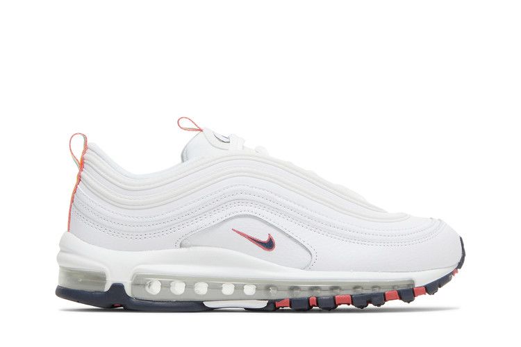Women's Sneakers Nike Air Max 97 White Multi Color Pull Tabs (Women's)