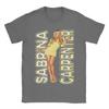 Мужская футболка Sabrina Carpenter  Одежда из чистого хлопка Уникальная футболка с коротким рукавом и круглым вырезом Идея для подарка Футболка