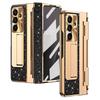 For Samsung Galaxy Z Fold7 5G Case with Kickstand Hinge Protection Rhinestone Glitter PC Phone Cover