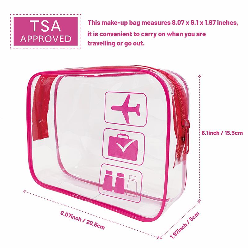 Прозрачная косметичка из ПВХ для женщин на молнии, прозрачные косметички, косметичка для путешествий, органайзер для хранения туалетных принадлежностей для ванной, моющийся мешок