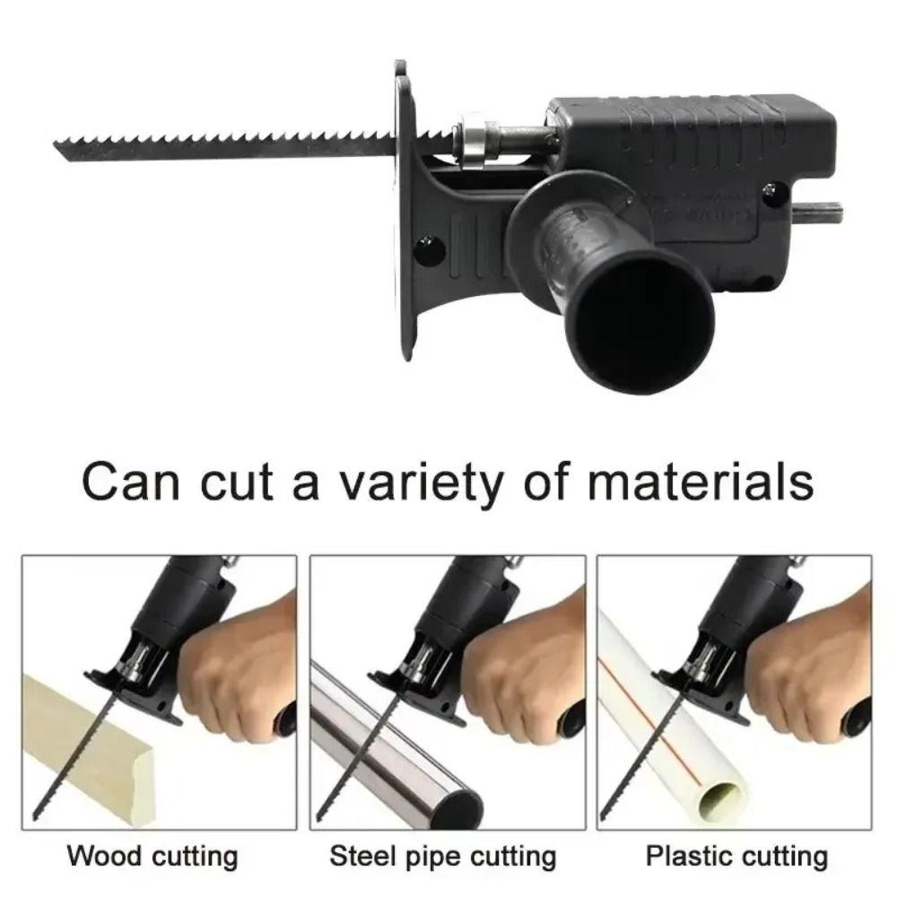 Auxiliary Handle Drill Saw Adapter Electric Drill Converter for Wood PVC Pipe Metal Cutting