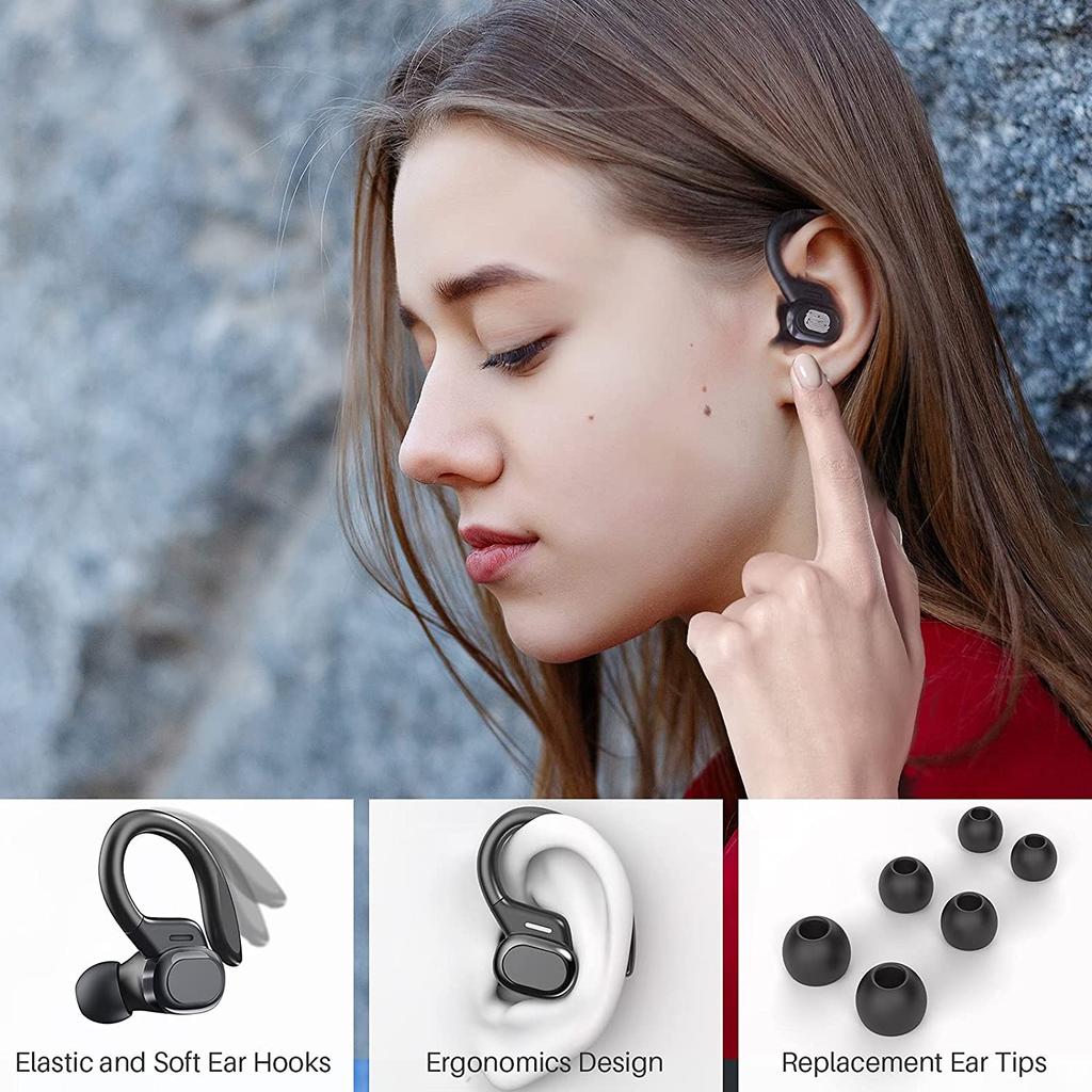 TWS 5.0 Wireless Headphone Waterproof HiFi Wireless Earphone Sport Stereo Headsets LED Display Bluetooth Earbuds With Microphone