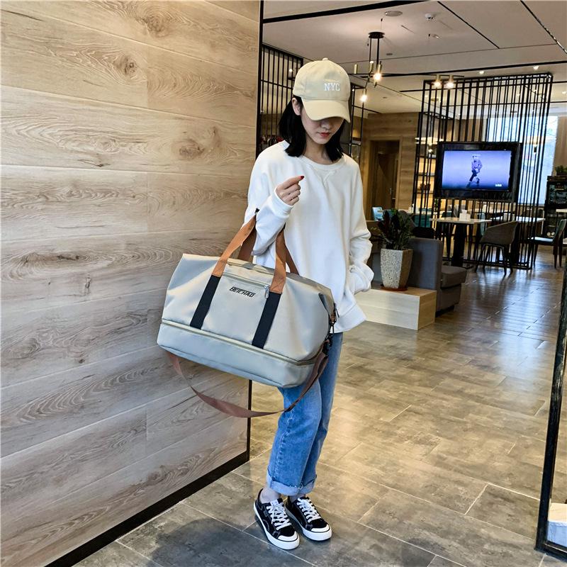 Женская легкая водоотталкивающая дорожная сумка с отделением для влажных/сухих вещей