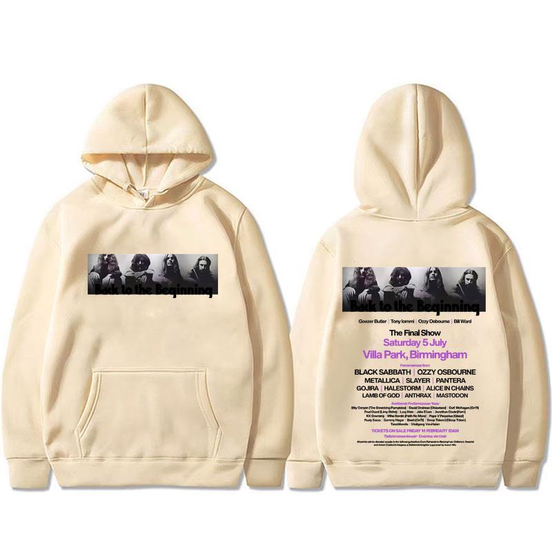 Хэви-метал рок-группа Black Sabbath и Оззи Осборн Back To The Beginning Винтажная толстовка Мужская Женская Классическая Повседневная Толстовка