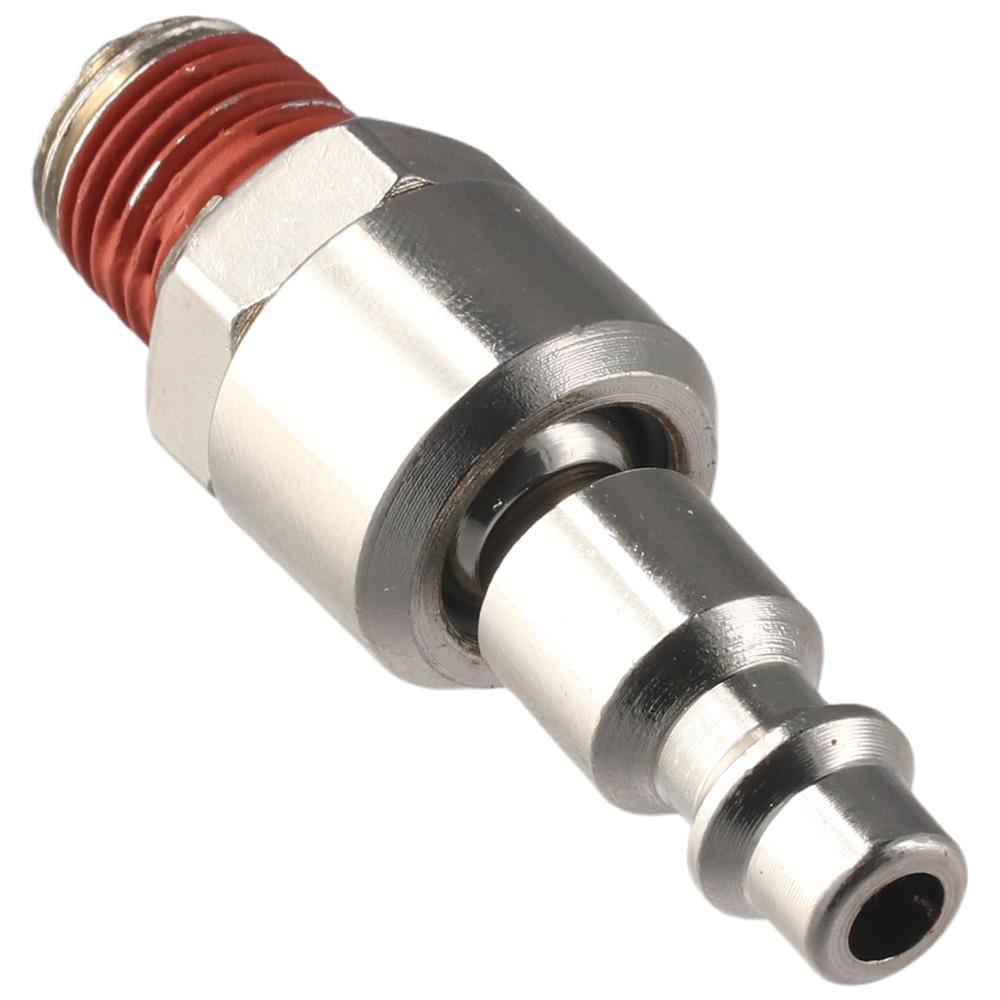 2PCS 1/4in NPT Swivel Coupler and Plug Flexible Swivel Air Plug Air Hose Fittings Pneumatic Tools