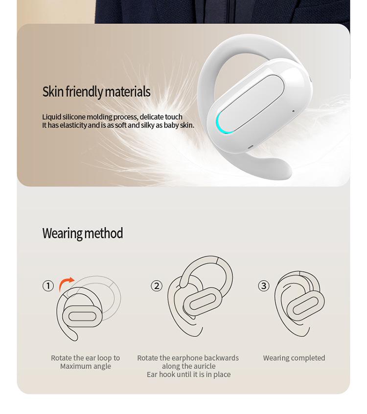 Bluetooth-наушник MF9 с заушиной - Регулируемый спортивный и деловой дизайн, не вкладыш.