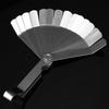 6 Blades Feeler Gauge Metric Stainless Steel Thickness Gauge Curved Steel 0.05-1.00MM Measuring Tool For Valve Adjustment