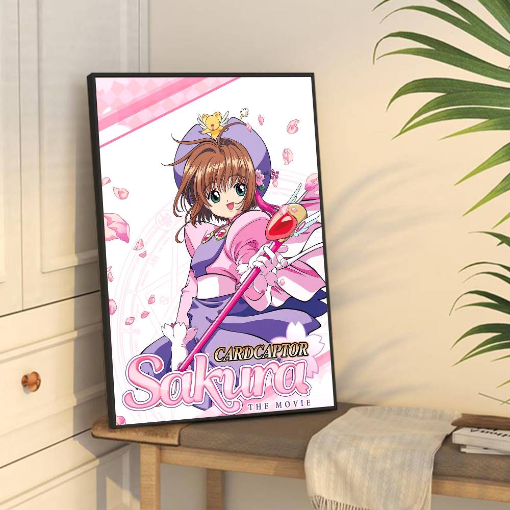 C-CardcaptorS S-Sakura Милая Розовая Девочка Качественные Принты и Постеры Водонепроницаемые Бумажные Наклейки Постеры для Кофейни Бара