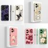 Чехлы для Redmi Note 12 11 11T Pro Plus Turbo 12S 11S 11E 12R Note11 11Pro+ 4G 5G чехол красочные красивые цветы жидкий силикон мягкий корпус для Redmi