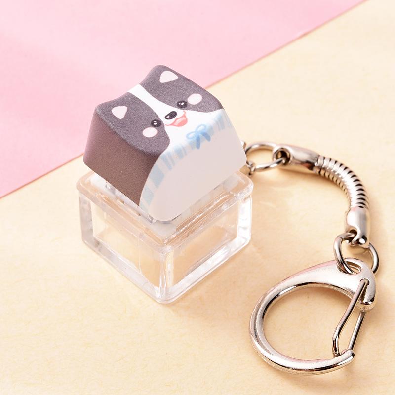 Модный Брелок-Fidget Кот Собака Снятие Стресса Механический Нажимной Подвеска для Школьного Рюкзака Подвески Подарки для Кампуса