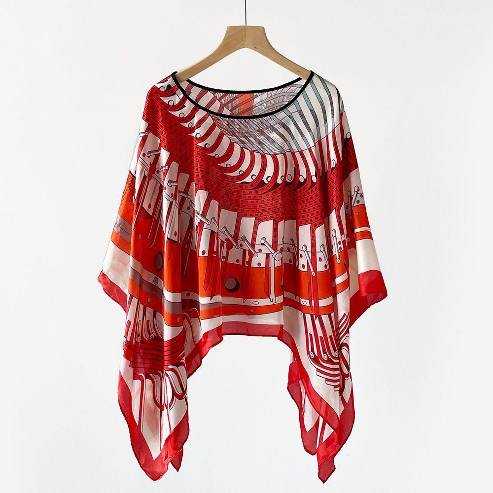 110x110cm Pullover Scarf Luxury Brand Designe Large Handkerchief Fashion Bandanna Foulard