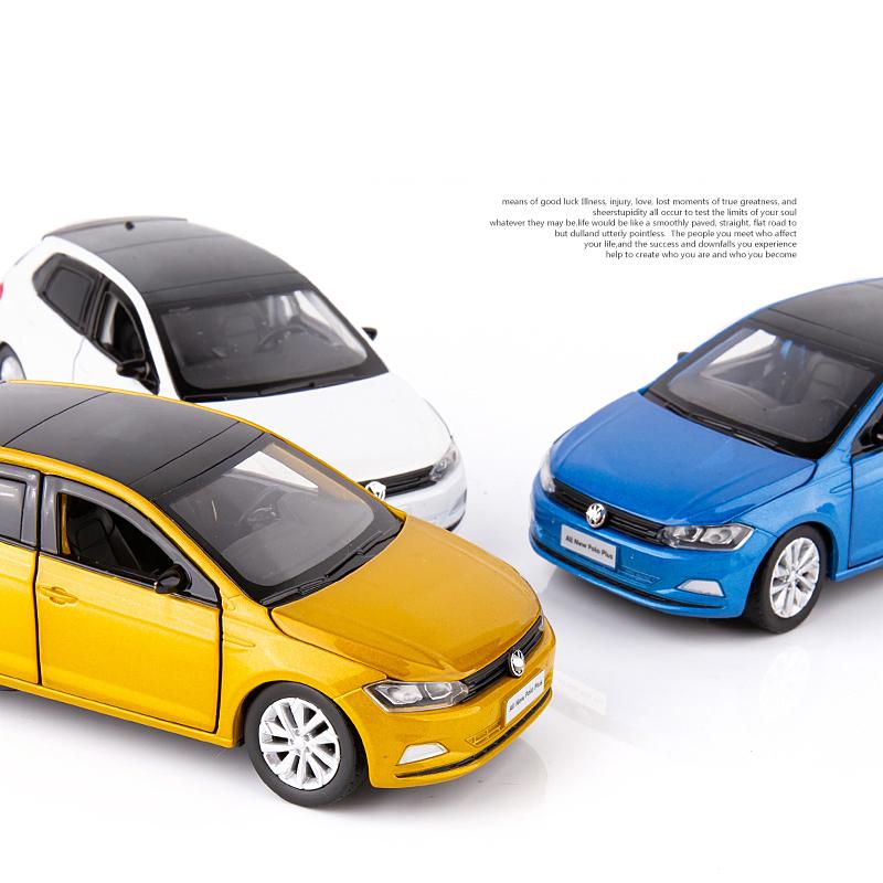 1/32 Polo Alloy Die Cast Toy Car Model Sound and Light Children's Toy Collectibles Birthday Gift