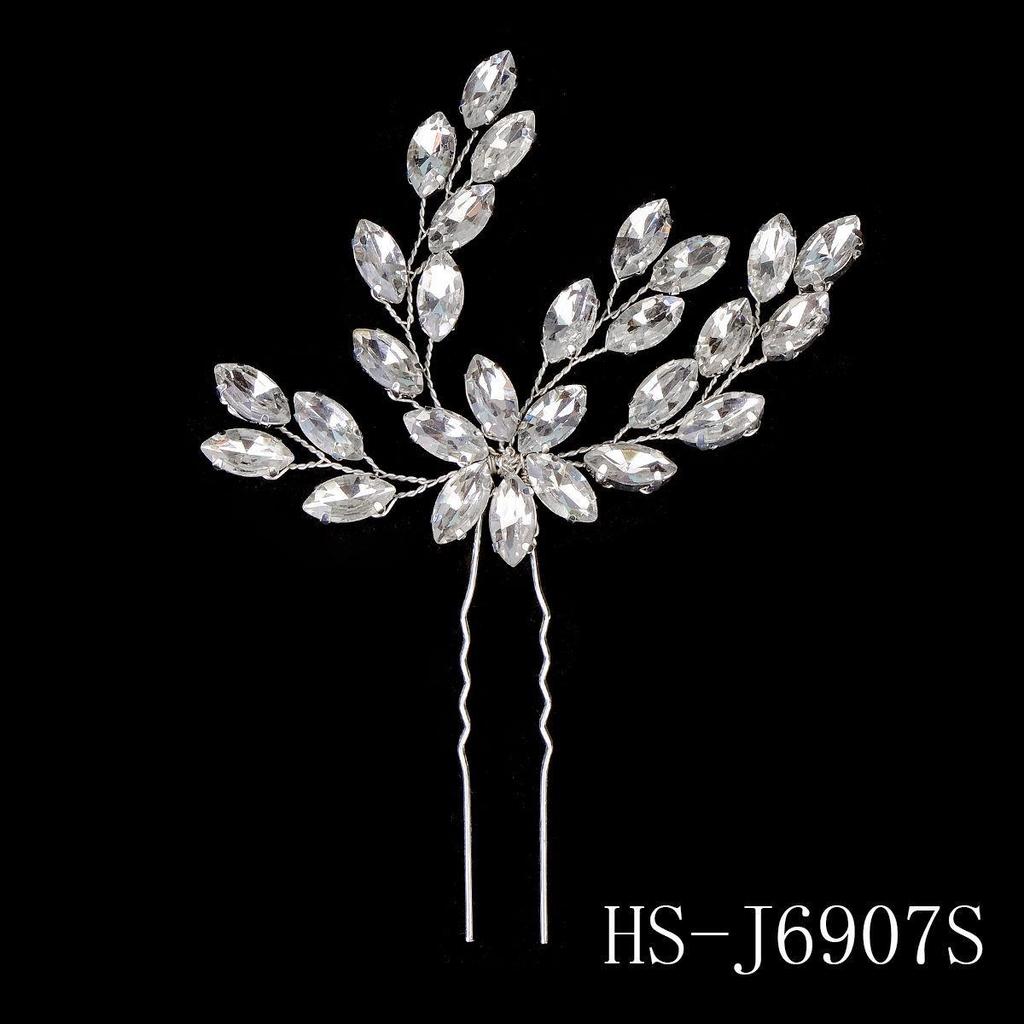 Сделанный вручную свадебный гребень для волос с цветком из жемчуга и страз и листьями