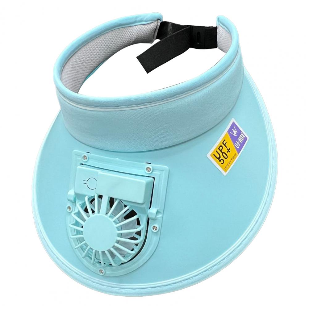 Fan Hat 3 Speed Adjustable Fan Angle Outdoor Rechargeable Small Fan Large Brim Hollow Top Hat Anti-UV Travel Hat