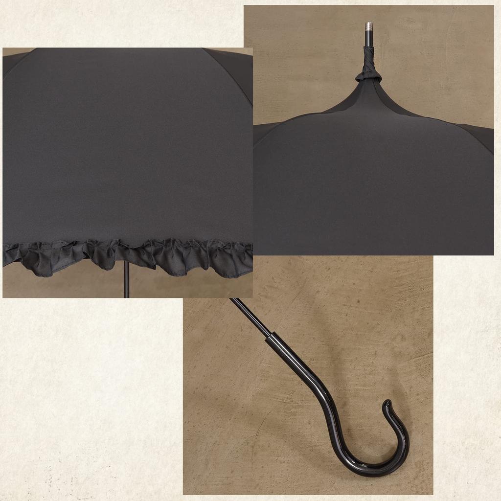 Light for Both Sunny and Rainy UV Rain 55cm Long Umbrella Pink First-class Blocking, Days, Protection, Umbrella, Parasol, -large-rosee (Large Rose)