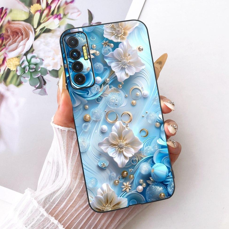 Чехол Для Tecno Camon 17P Чехол Силиконовый Милый Кот Роскошный Модный Забавный Расписной Чехол Для Телефона Для Tecno Camon 17P CG7 CG7n