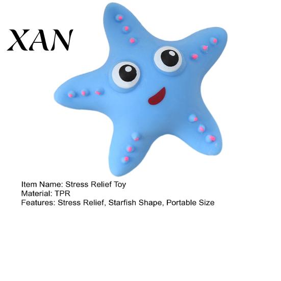 Kids Starfish Toy Stress Relief Cartoon Decompression Star Shape Desk Ball Anti-anxiety Flour Filling Sensory Soft