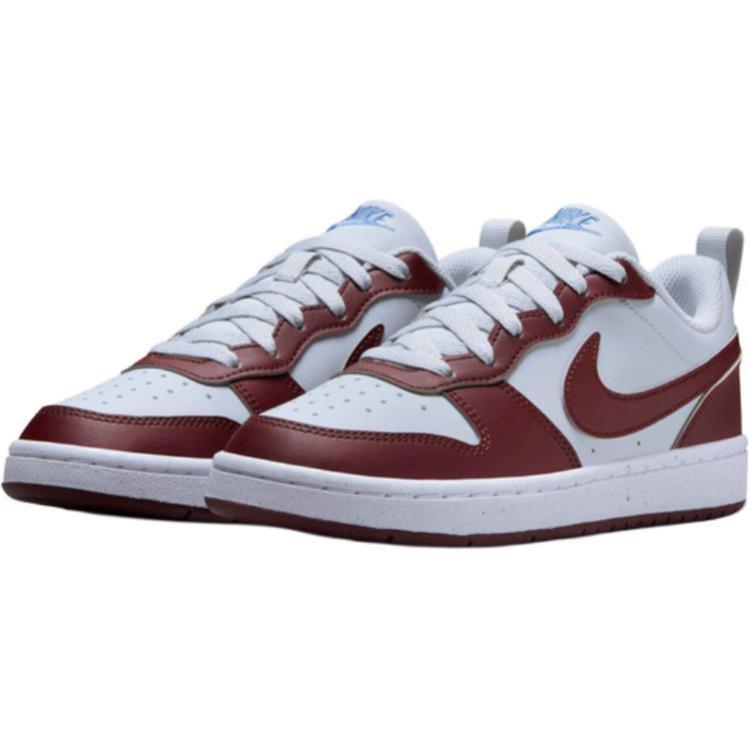 Kids' Sneakers Nike Court Borough Low Recraft Pure Platinum Dark Team Red Blue Beyond (GS)