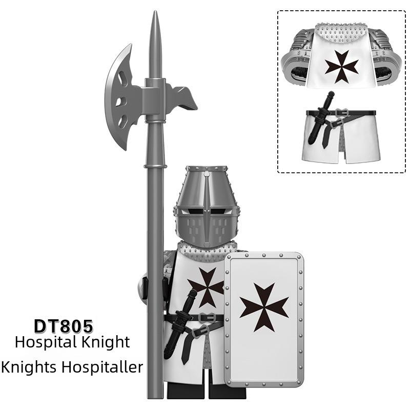 Средневековые крестоносцы рыцари Гроб Господень Тевтонский храм Тяжелые доспехи Набор минифигурок