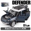 Large 1/18 Land Rover Defender Range Rover SUV Off-road Alloy Model Car Die-cast Vehicle Collection Sound and Light Pull Back Boy Toy Children's Gift