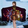Классическое пляжное полотенце F-Fnaf Хоррор Игра Цветные банные полотенца Для девочки Быстросохнущие Индивидуальное Без песка Пляж Йога Спа Бассейн