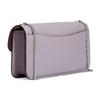 Coach Morgan 20 Solid Color Logo Flap Snap Pebble Leather Baguette Shoulder Crossbody Bag Women bags Lavender CJ687-SVM4