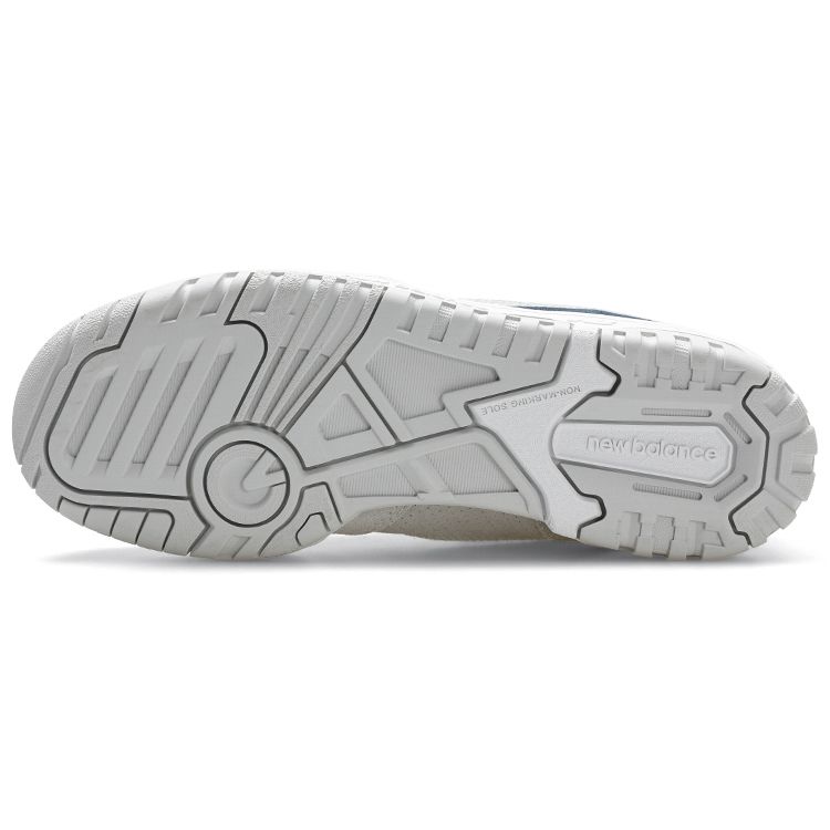 New Balance NB 550 Leather Low-Top Retro Basketball Shoes Women Sneaker White Yellow Blue BBW550AB-B