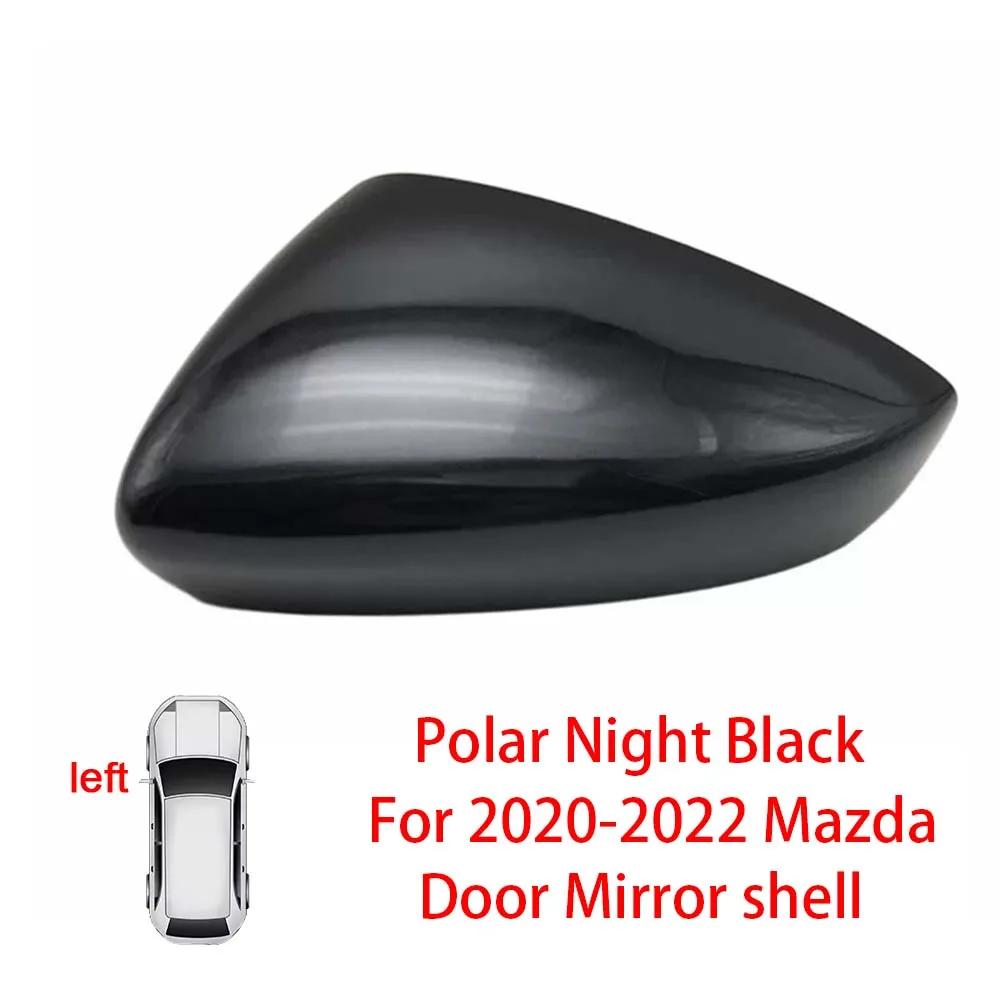 Protective Cover Door Mirror Shell For Mazda 3 Axela Red Black White Gray Silver Car Rearview Accessories Replace